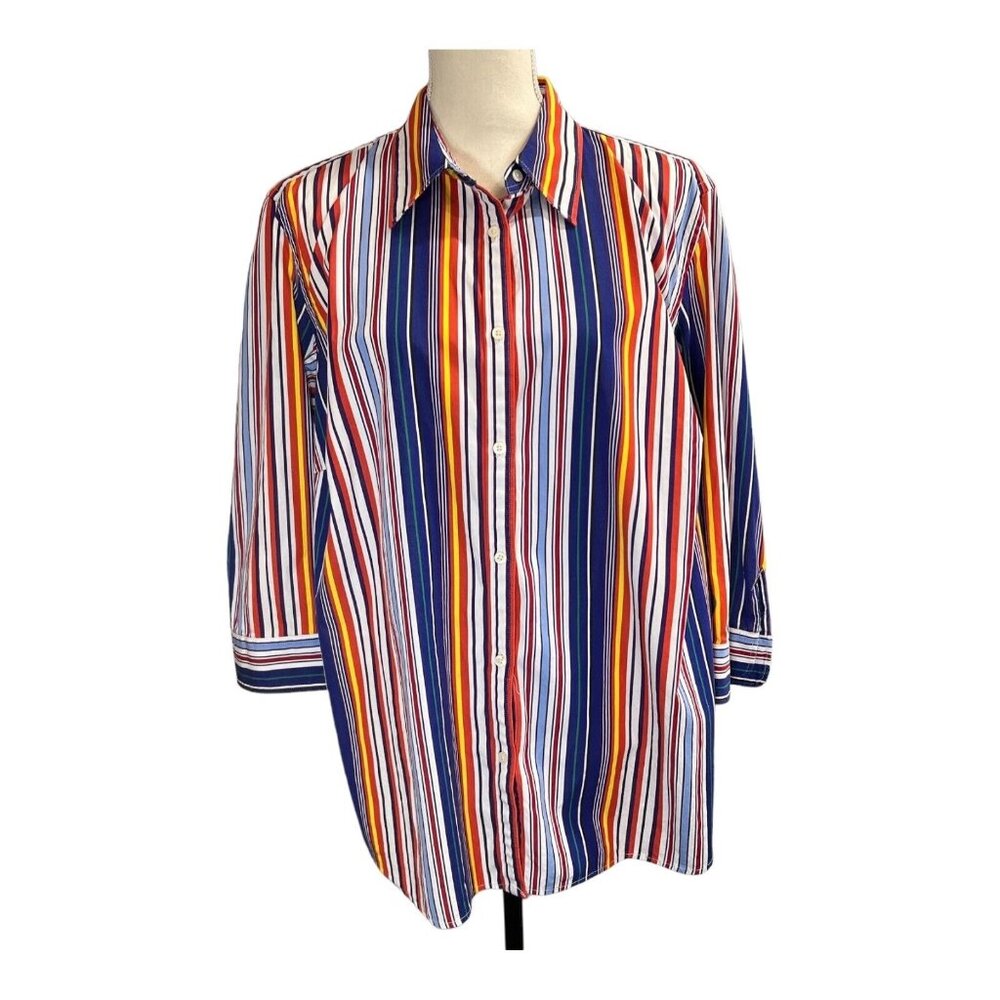 Lauren Ralph Lauren Multicolor Striped Button-Down Shirt